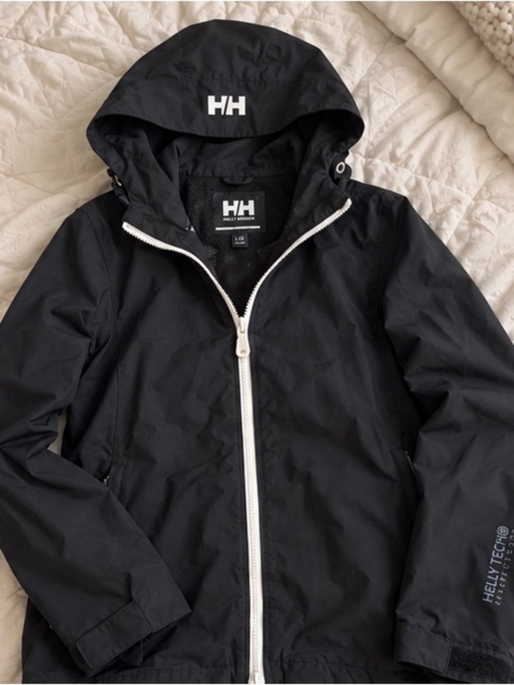 Helly Hansen Women’s Black Helly Tech Waterproof Rain Jacket Size S